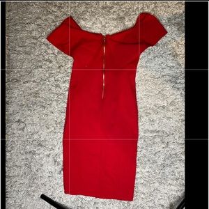 Red cocktail dress from Fashion Nova